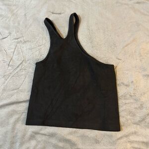 Zara Black Asymmetrical Sleeveless Tank Top

#1127